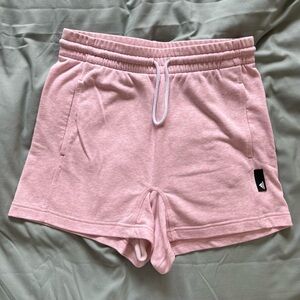 Adidas Heathered Pink High Waist Shorts